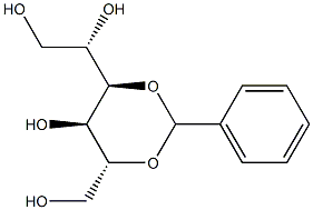 3-O,5-O-Benzylidene-D-glucitol Struktur