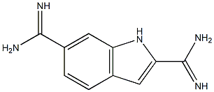 1H-Indole-2,6-dicarboxamidine Struktur