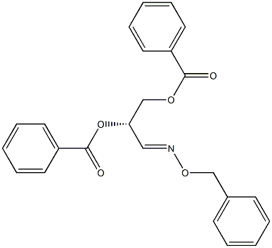 (S)-2,3-Bis(benzoyloxy)propanal O-(phenylmethyl)oxime Struktur