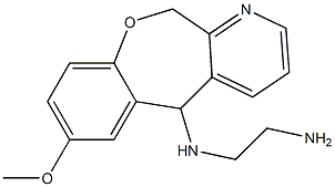 5,11-Dihydro-5-(2-aminoethylamino)-7-methoxy[1]benzoxepino[3,4-b]pyridine Struktur