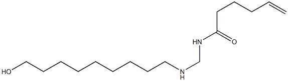 N-[[(9-Hydroxynonyl)amino]methyl]-5-hexenamide Struktur