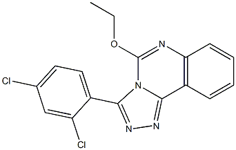 3-(2,4-Dichlorophenyl)-5-ethoxy-1,2,4-triazolo[4,3-c]quinazoline Struktur