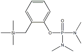 N,N,N',N'-Tetramethyldiamidophosphoric acid 2-(trimethylsilylmethyl)phenyl ester Struktur