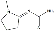 1-Methyl-2-[[amino(thioxo)methyl]imino]pyrrolidine Struktur