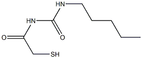 N-(Pentylcarbamoyl)-2-mercaptoacetamide Struktur