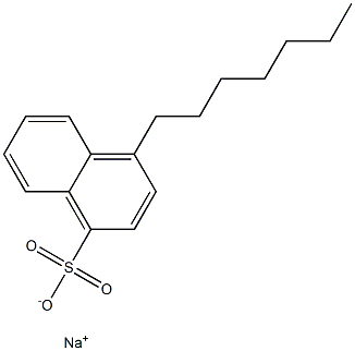 4-Heptyl-1-naphthalenesulfonic acid sodium salt Struktur