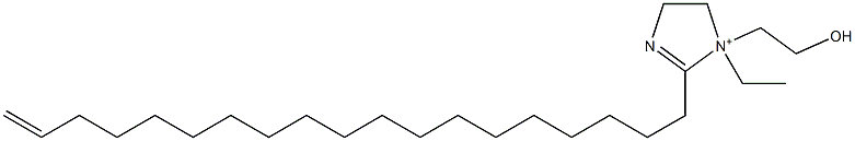 1-Ethyl-1-(2-hydroxyethyl)-2-(18-nonadecenyl)-2-imidazoline-1-ium Struktur