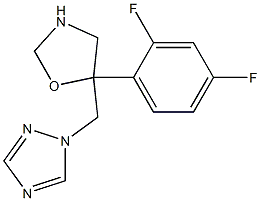 5-(2,4-Difluorophenyl)-5-[(1H-1,2,4-triazol-1-yl)methyl]oxazolidine Struktur