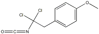 1,1-Dichloro-2-(4-methoxyphenyl)ethyl isocyanate Struktur