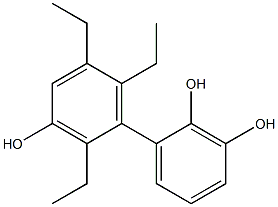 2',5',6'-Triethyl-1,1'-biphenyl-2,3,3'-triol Struktur