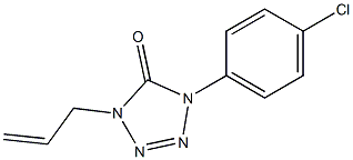 1-(4-Chlorophenyl)-4-(2-propenyl)-1H-tetrazol-5(4H)-one Struktur