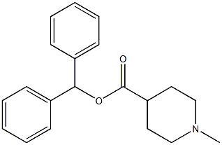 1-Methyl-4-piperidinecarboxylic acid diphenylmethyl ester Struktur