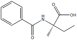 (R)-2-(Benzoylamino)-2-methylbutyric acid Struktur