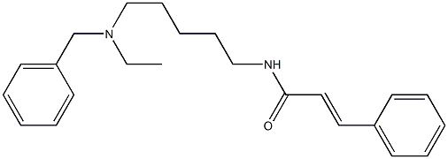 N-[5-(Ethylbenzylamino)pentyl]-3-(phenyl)acrylamide Struktur