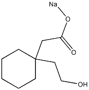 1-(Sodiooxycarbonylmethyl)-1-cyclohexaneethanol Struktur