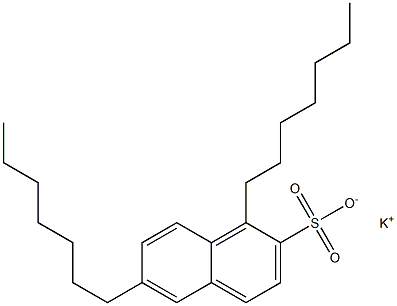 1,6-Diheptyl-2-naphthalenesulfonic acid potassium salt Struktur