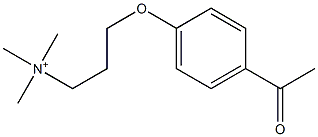 Trimethyl[3-[(4-acetylphenyl)oxy]propyl]aminium Struktur