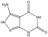 3-Amino-2H-pyrazolo[3,4-d]pyrimidine-4,6(5H,7H)-dione Struktur