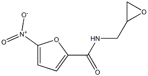 N-(Oxiran-2-ylmethyl)-5-nitrofuran-2-carboxamide Struktur