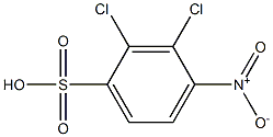 2,3-Dichloro-4-nitrobenzenesulfonic acid Struktur