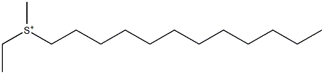 Dodecyl(ethyl)(methyl)sulfonium Struktur