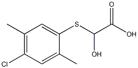 [(2,5-Dimethyl-4-chlorophenyl)thio]glycolic acid Struktur