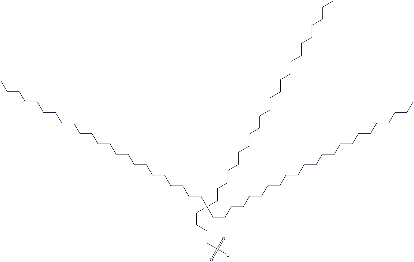 N,N-Ditricosyl-N-(4-sulfonatobutyl)-1-tricosanaminium Struktur