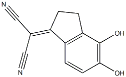 [(2,3-Dihydro-4,5-dihydroxy-1H-inden)-1-ylidene]malononitrile Struktur