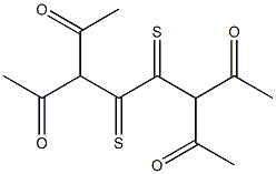 1,1,4,4-Tetraacetylbutane-2,3-dithione Struktur