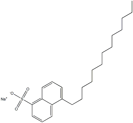 5-Tridecyl-1-naphthalenesulfonic acid sodium salt Struktur