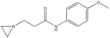 N-(p-Methoxyphenyl)-1-aziridinepropionamide Struktur