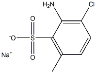 2-Amino-3-chloro-6-methylbenzenesulfonic acid sodium salt Struktur