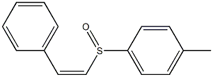 (4-Methylphenyl) [(Z)-2-phenylvinyl] sulfoxide Struktur