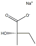 [S,(+)]-2-Hydroxy-2-methylbutyric acid sodium salt Struktur