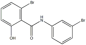 3',6-Dibromo-2-hydroxybenzanilide Struktur