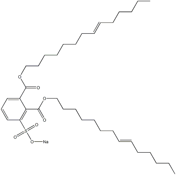 3-(Sodiosulfo)phthalic acid di(8-tetradecenyl) ester Struktur