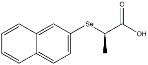 [R,(+)]-2-(2-Naphtylseleno)propionic acid Struktur