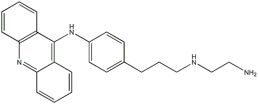 9-[4-[3-(2-Aminoethylamino)propyl]phenylamino]acridine Struktur