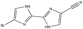 4'-Bromo-2,2'-bi[1H-imidazole]-4-carbonitrile Struktur