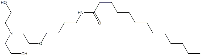 N-[4-[2-[Bis(2-hydroxyethyl)amino]ethoxy]butyl]tridecanamide Struktur