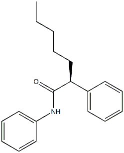 [S,(+)]-2,N-Diphenylheptanamide Struktur