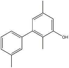 2,5-Dimethyl-3-(3-methylphenyl)phenol Struktur