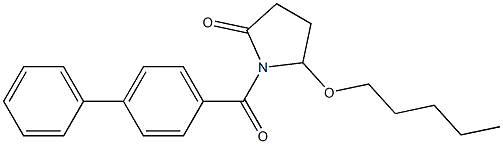 5-(Pentyloxy)-1-[4-phenylbenzoyl]pyrrolidin-2-one Struktur