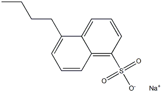 5-Butyl-1-naphthalenesulfonic acid sodium salt Struktur