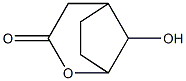 8-Hydroxy-2-oxabicyclo[3.2.1]octan-3-one Struktur