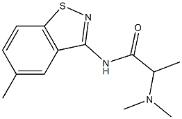 N-(5-Methyl-1,2-benzisothiazol-3-yl)-2-(dimethylamino)propanamide Struktur