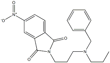 N-[3-(Propylbenzylamino)propyl]-4-nitrophthalimide Struktur