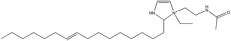 1-[2-(Acetylamino)ethyl]-1-ethyl-2-(9-hexadecenyl)-4-imidazoline-1-ium Struktur