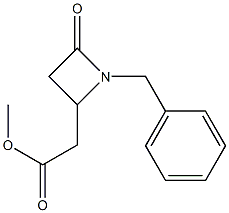 [1-Benzyl-4-oxoazetidin-2-yl]acetic acid methyl ester Struktur