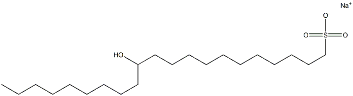 12-Hydroxyhenicosane-1-sulfonic acid sodium salt Struktur